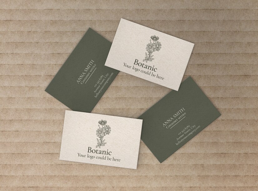 botanic business cards set 4 mockup 125540 318