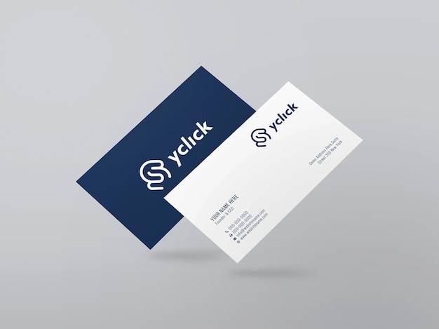 elegant modern company business card mockup 180294 308